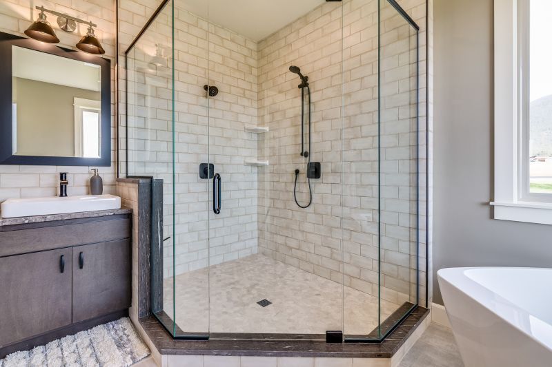 Black Framed Glass Shower