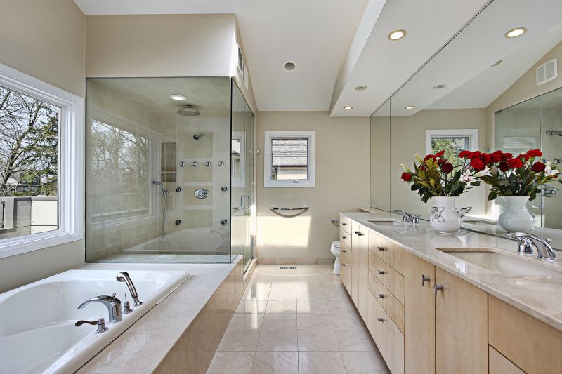 Bright and Airy Shower Space